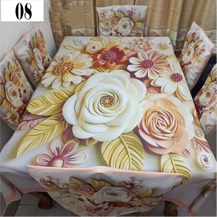 Dining table clothe mat (3D print-7pcs set)