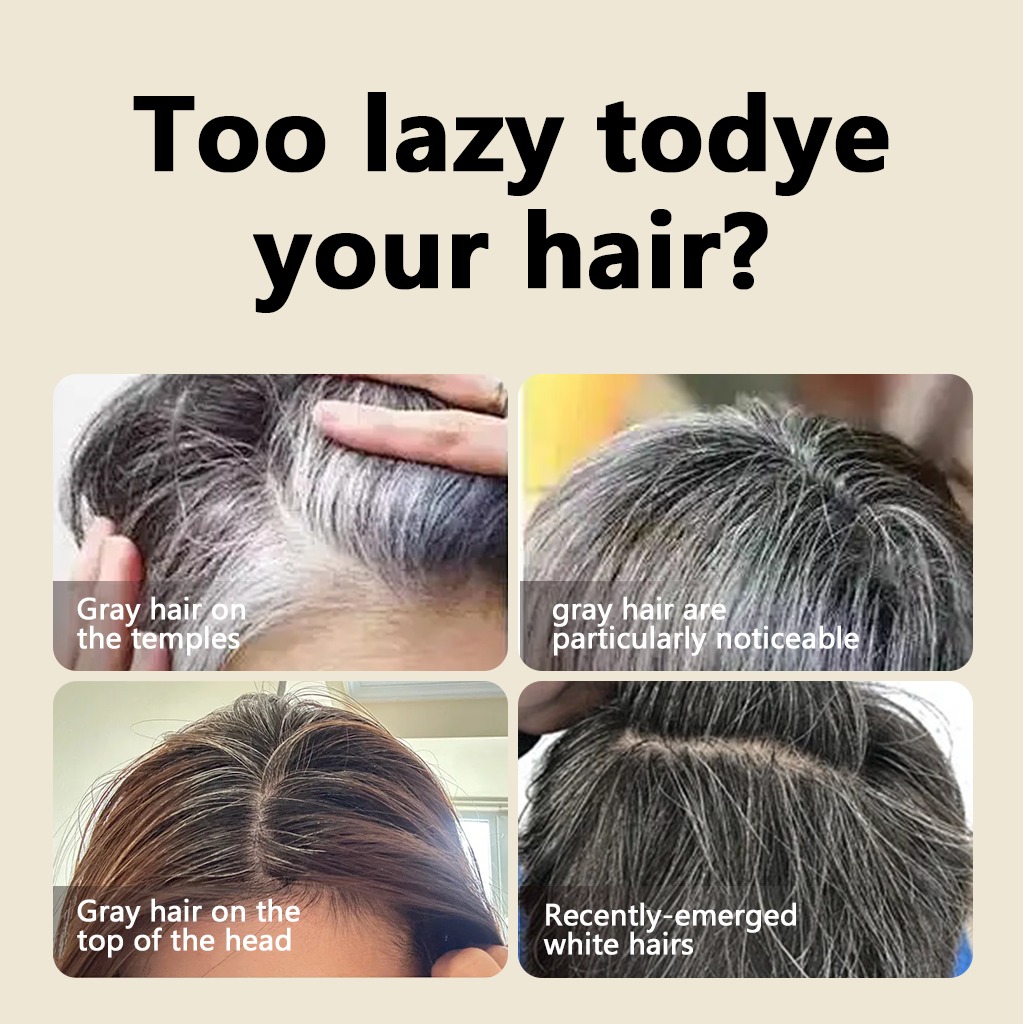 Instant Hair Dye Comb দিয়ে মাত্র ৩০ সেকেন্ডেই ঝকঝকে কালো লুক।