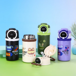 550 ml stainless steel thermal double wall mumpot with LED indicator display. (model: 1034)