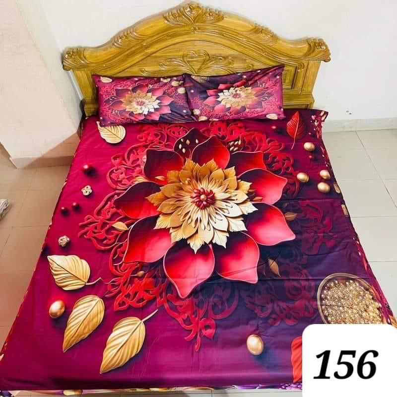 ১০০% ওয়াটারপ্রুফ 3D প্রিন্ট বিছানার চাদর।