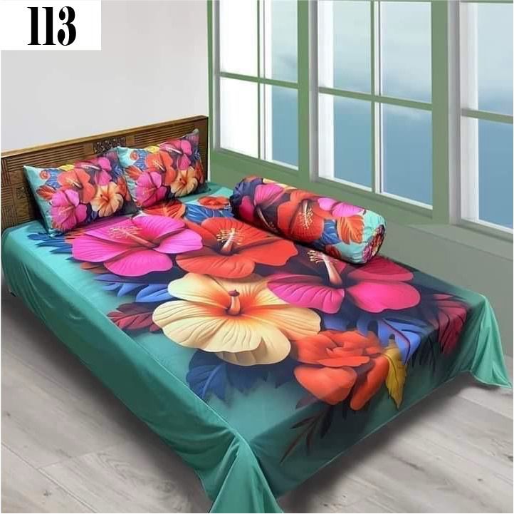 ১০০% ওয়াটারপ্রুফ 3D প্রিন্ট বিছানার চাদর।