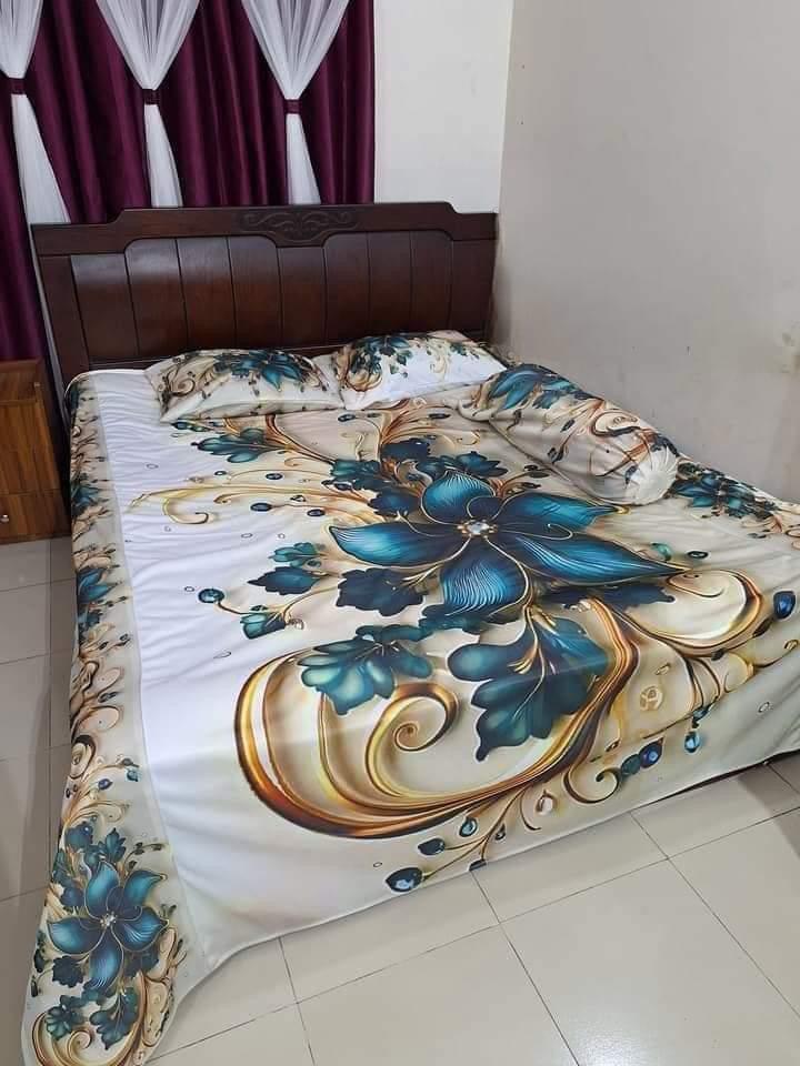 ১০০% ওয়াটারপ্রুফ 3D প্রিন্ট বিছানার চাদর।