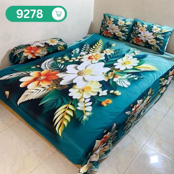 ১০০% ওয়াটারপ্রুফ 3D প্রিন্ট বিছানার চাদর।