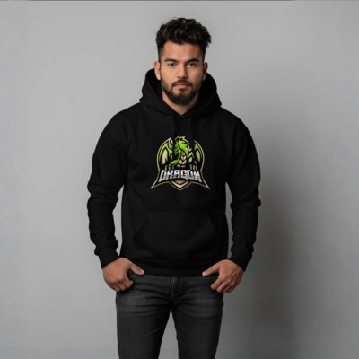 Men’s premium printed hoodie (Black