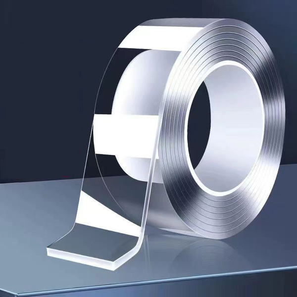 Strong Double Sided Transparent Nano Tape – 3cm x 3m Reusable Wall Adhesive Tape
