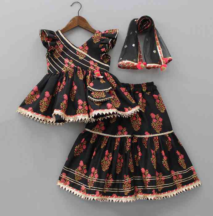 Trendy Baby tops with Sharara