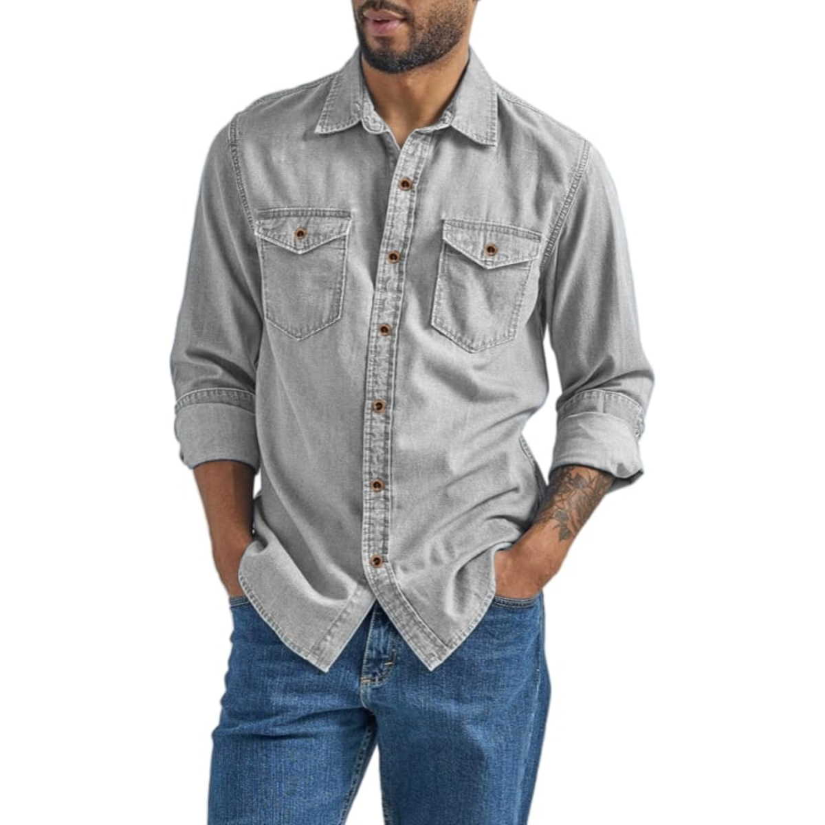 Full sleeves denim shirt