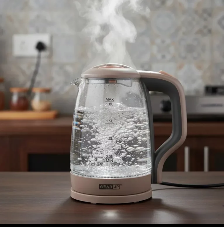 GearUP Electric Glass Kettle 1.8L (1500W)