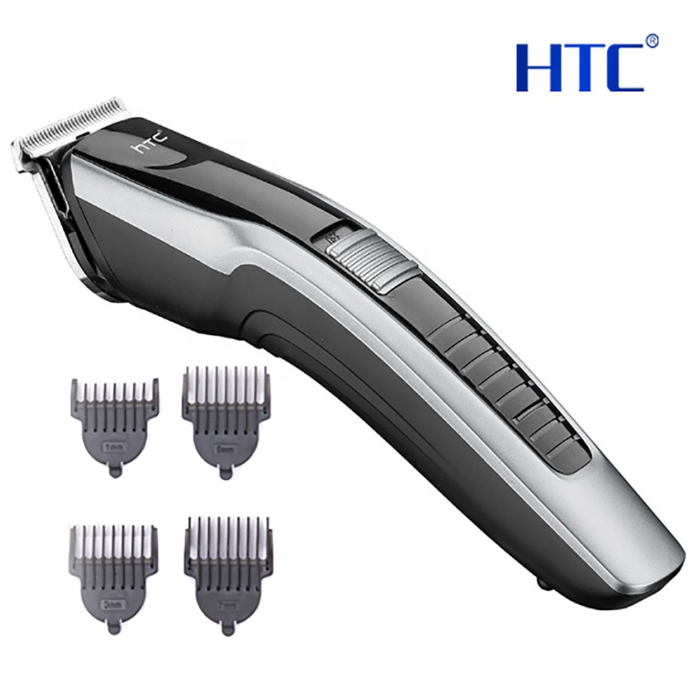 HTC AT-538 Hair & Beard Trimmer – Rechargeable, Stainless Steel Blade, Cordless Use