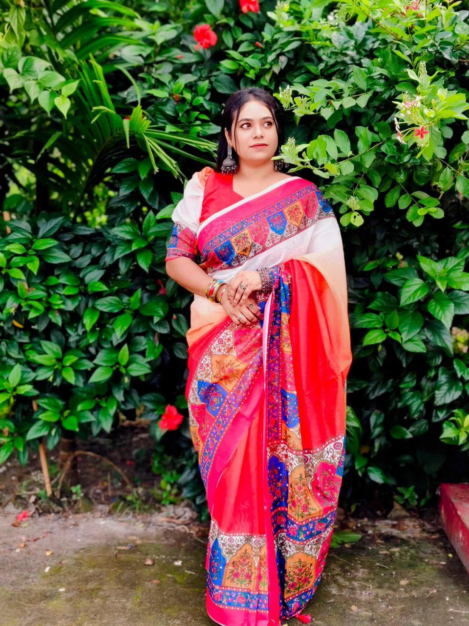 এক্সক্লুসিভ ডিজিটাল প্রিন্ট শাড়ি