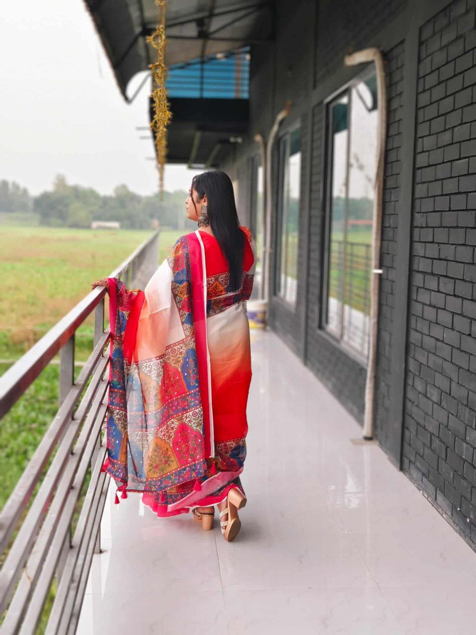 এক্সক্লুসিভ ডিজিটাল প্রিন্ট শাড়ি