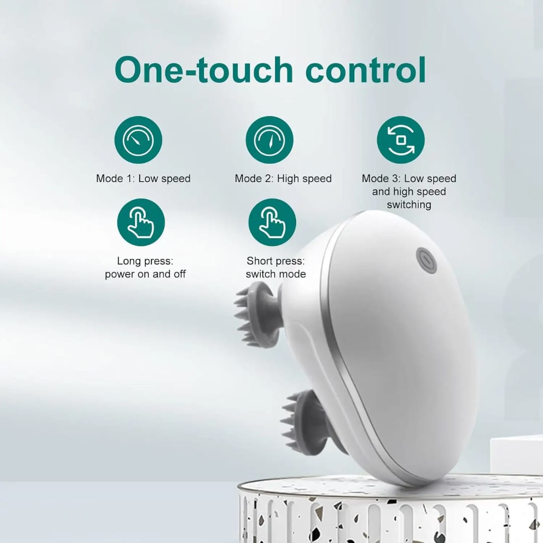 Electric Scalp Massager – Head Massage Machine for Stress Relief, Relaxation & Hair Growth