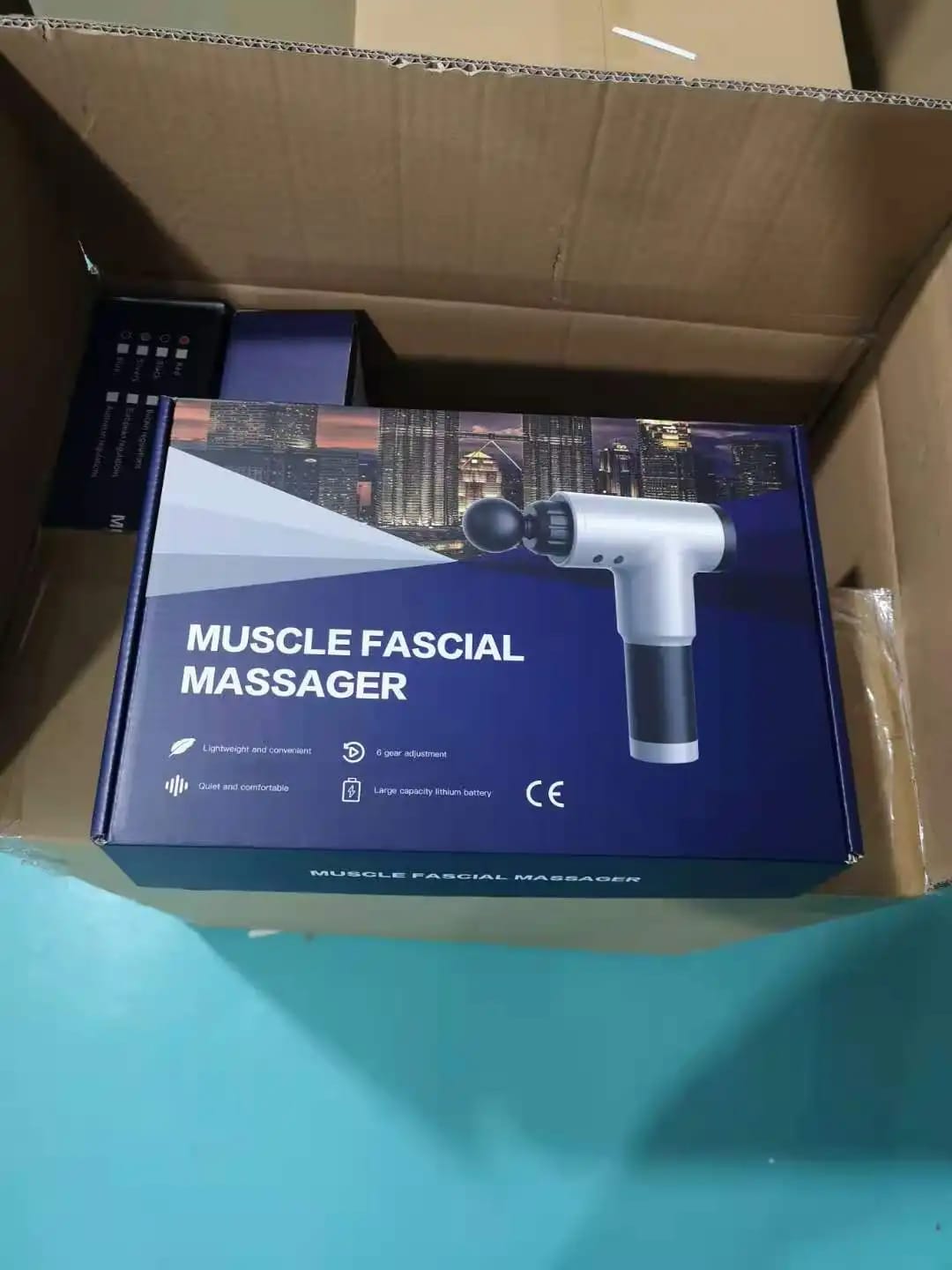 Premium Fascial Massage Gun – Deep Tissue Muscle Massager for Pain Relief & Relaxation (Rechargeable)
