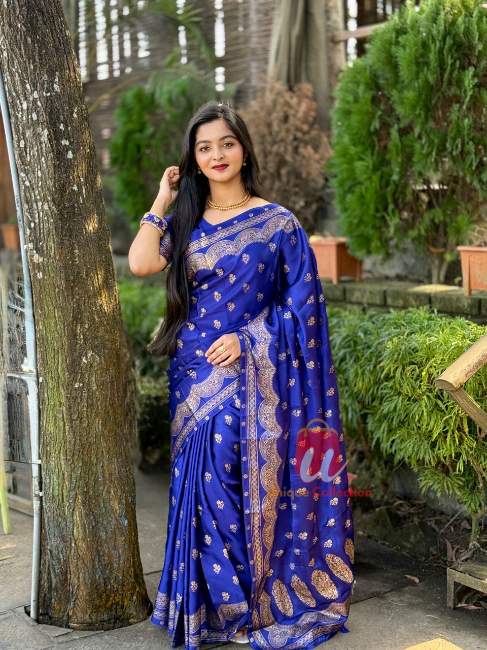 জাপানি সিল্ক স্কিন প্রিন্ট শাড়ি