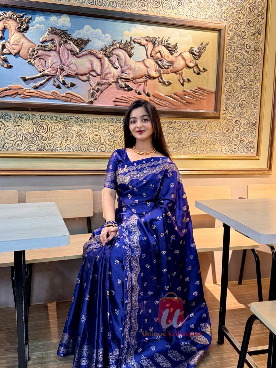 জাপানি সিল্ক স্কিন প্রিন্ট শাড়ি