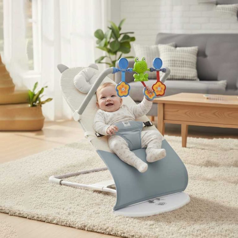 আপনার সোনামণির আরাম আর আনন্দের জন্য—Love Baby Bouncer with Music & Toy!