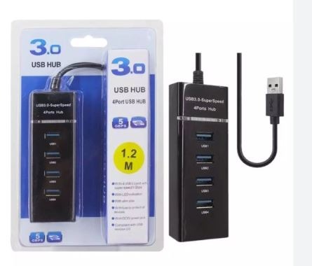 USB Hub 3.0 (4 Port) with 1.2M Long Cable