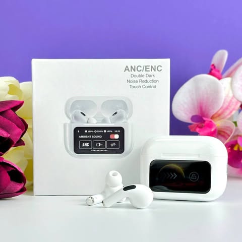 A9 Pro ANC Wireless Earbuds with Disply Touch Control