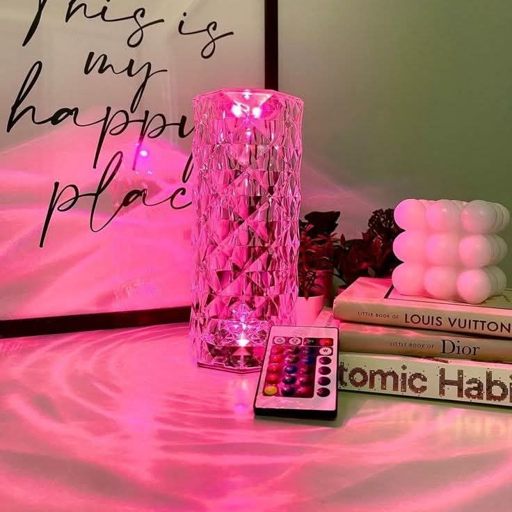 Diamond Rose Lamp