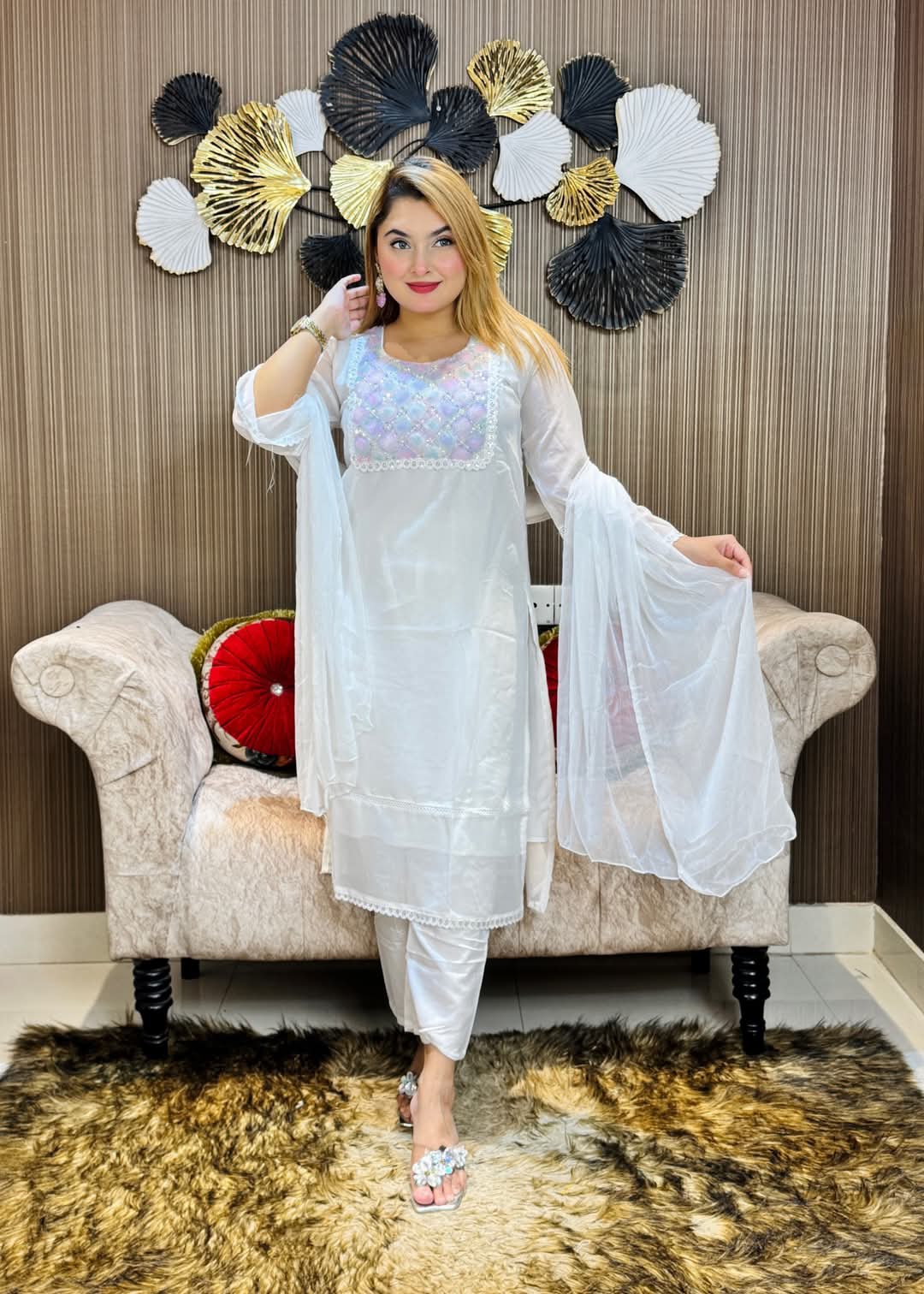 ❤?জর্জেট কারচুপি ফোর পিস?