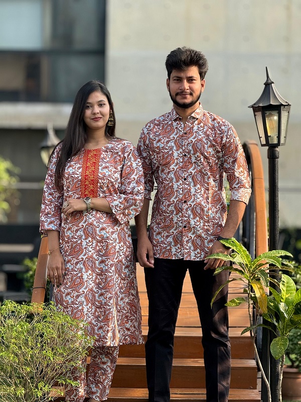 Premium Shirt Three Piece Couple Set