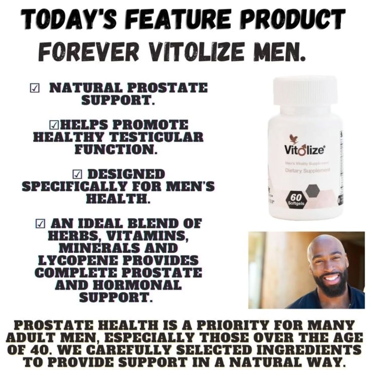 Forever Vitolize For Men (Made in USA)
