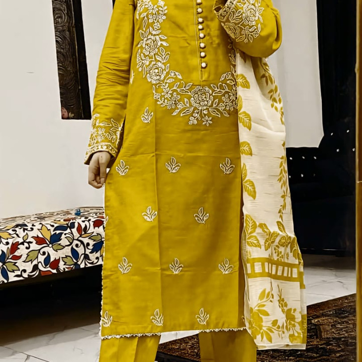 রেওন কটন রেডি থ্রি পিস