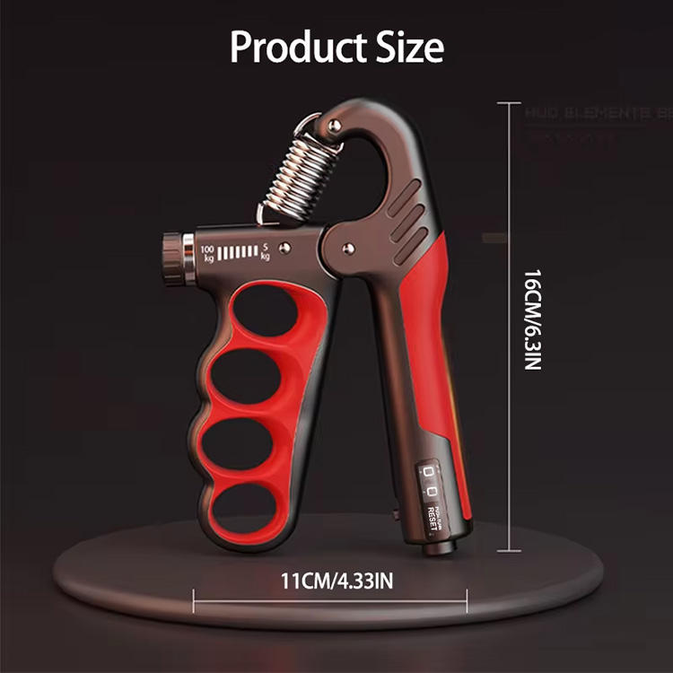 Hand Gripper – 100KG with Counter. Adjustable Grip Strength Trainer for Gym, Wrist & Forearm Workout, Finger Gripper for Hand Exercise, Non-Slip Metal Gripper for Men & Women