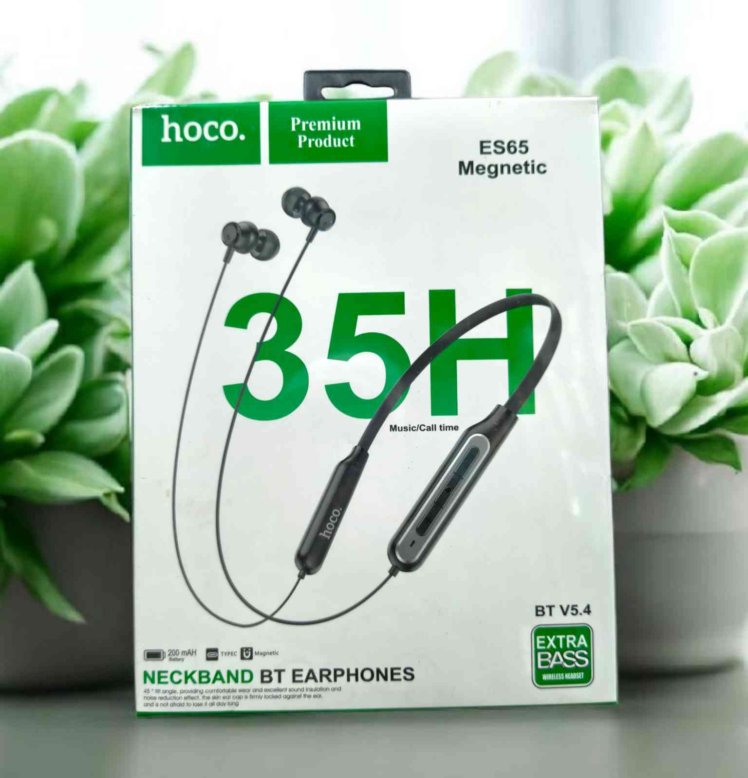 ? Hoco ES65 Magnetic Wireless Neckband – ৩৫ ঘণ্টার ব্যাকআপ + দুর্দান্ত সাউন্ড!