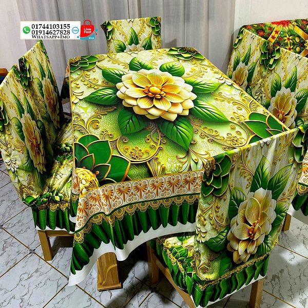 ওয়াটারপ্রুফ টেবিল কভার ও কুঁচি করা চেয়ার কভার