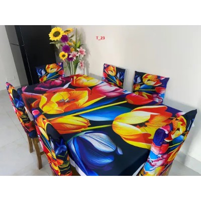 China Premium 3D Print Table Cloth Set 5