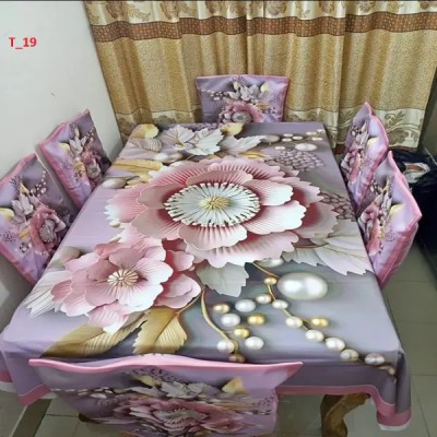 China Premium 3D Print Table Cloth Set 5
