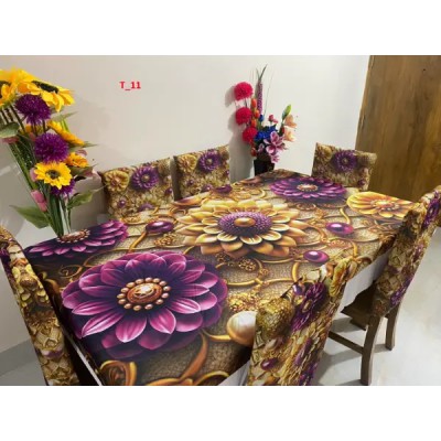 China Premium 3D Print Table Cloth Set 7
