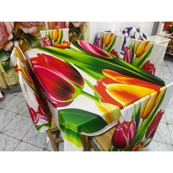 China Premium 3D Print Table Cloth Set 9