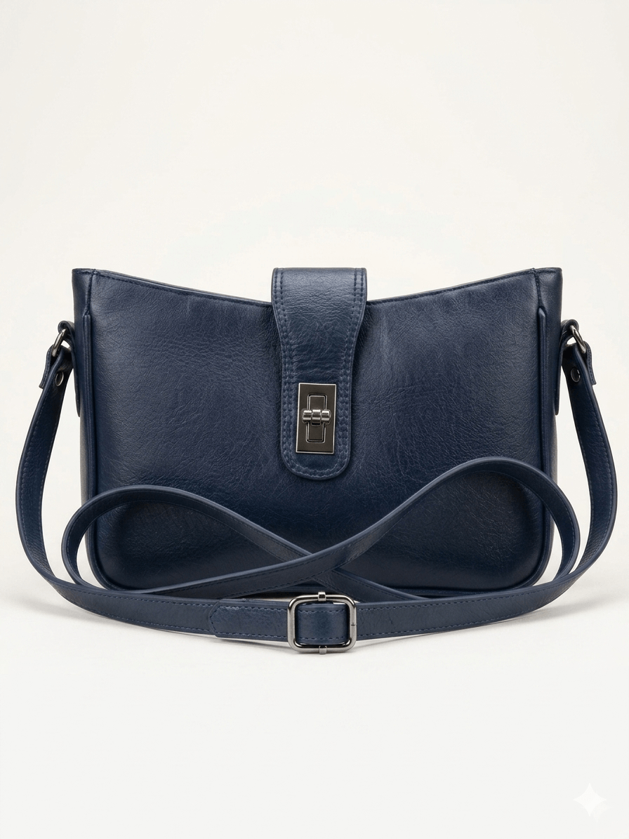 ? Navy Blue Elegance — 100% Original Leather Bag | Where Style Meets Class ✨