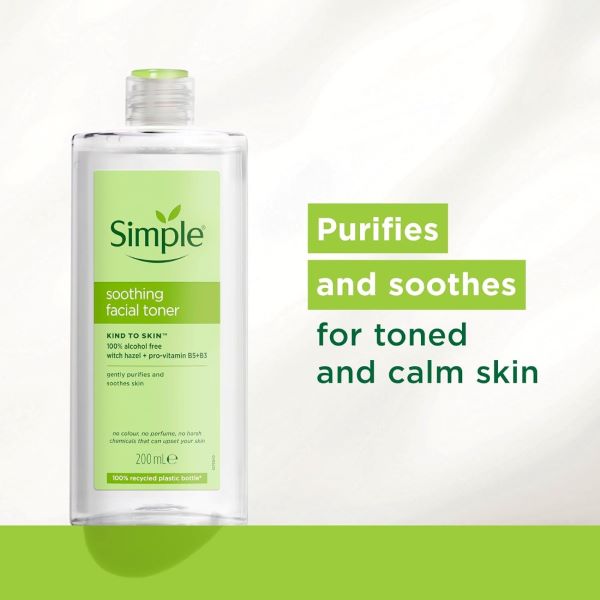 Simple Kind to Skin Soothing Facial Toner 200ml (Poland)