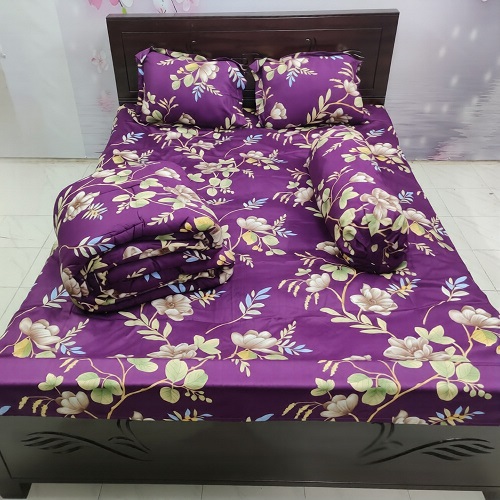 প্রিমিয়াম কোয়ালিটি টুয়েল কটন কাপড়ের ৫ পিস কম্ফর্টার সেট 3