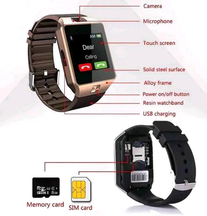 DZ09 Smart Watch – SIM Supported | Touchscreen | Camera | Budget Friendly