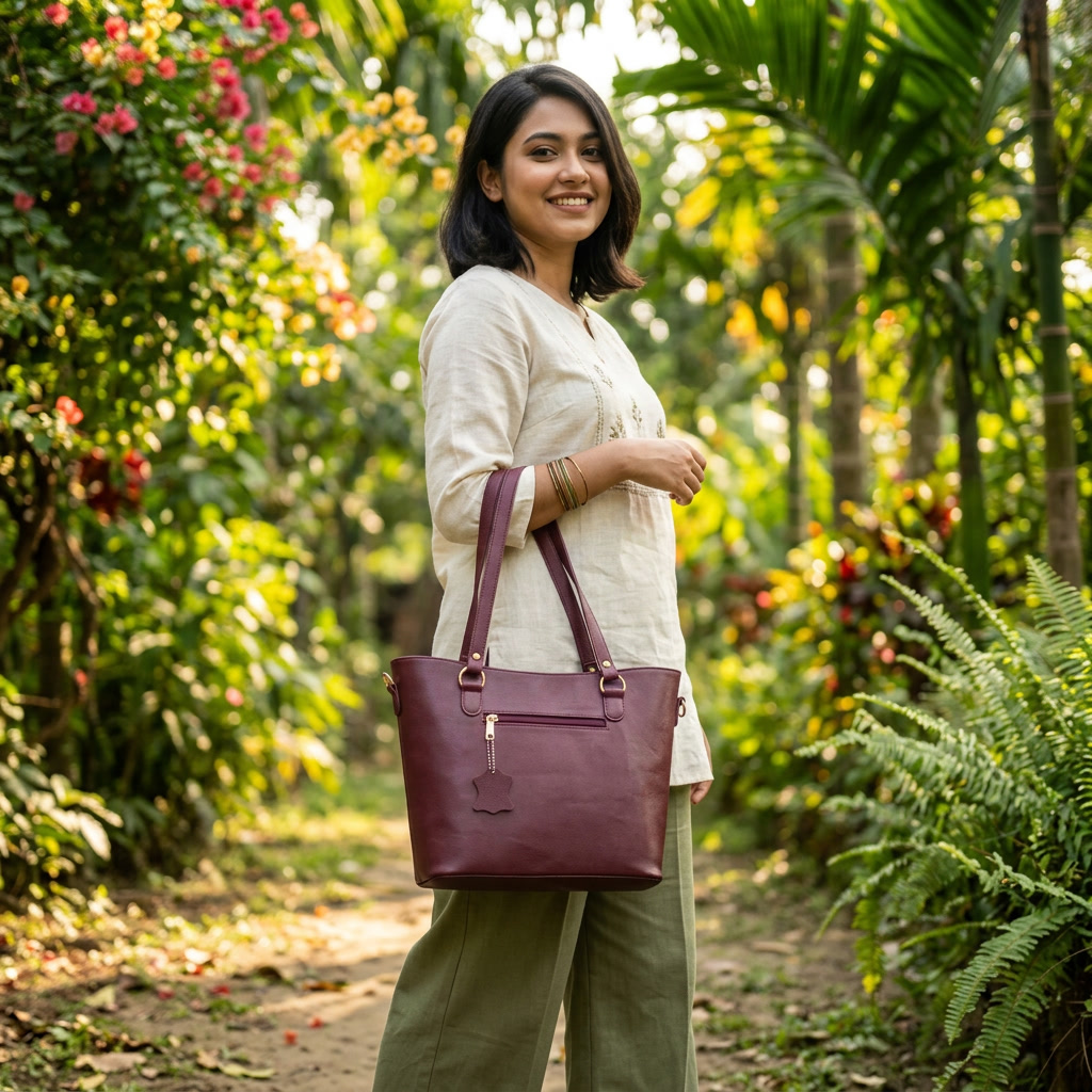 The Madison Carry all Tote Red Wine