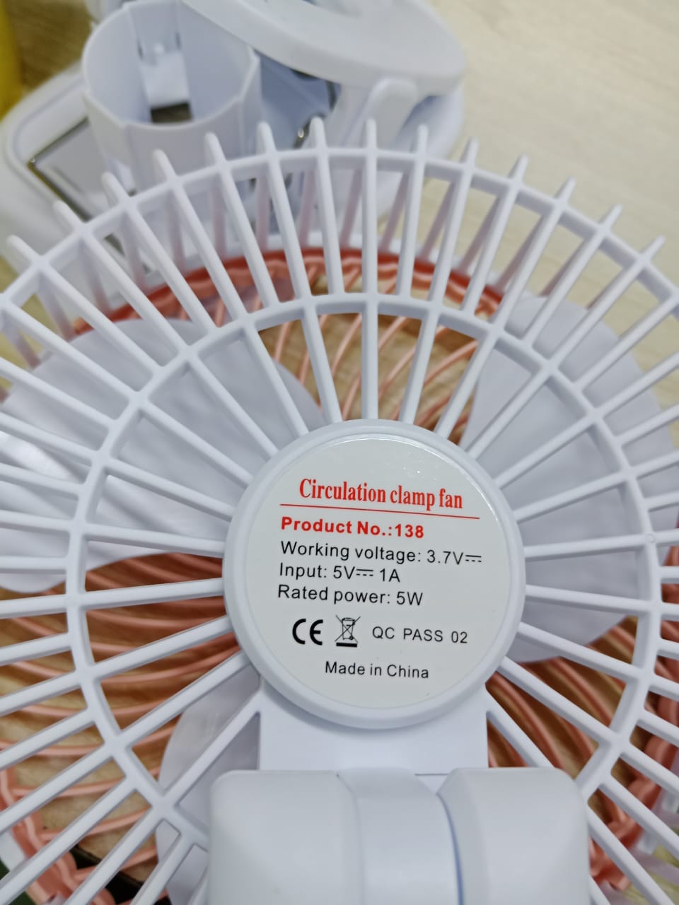 Circulation Rechargeable Clamp Fan