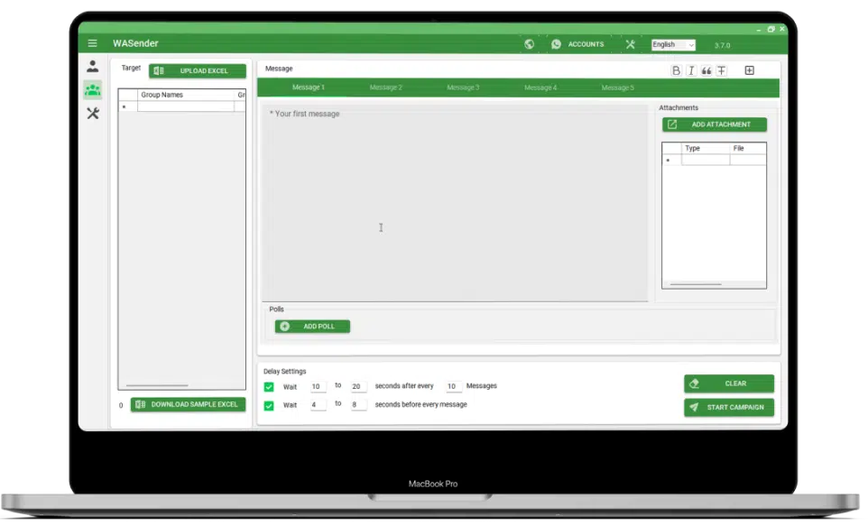 WAsender (1 Year) – bulk WhatsApp Marketing Software