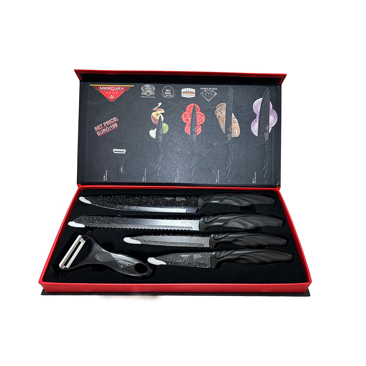 Zepter 5 Pcs Non-Stick Knife Set fo