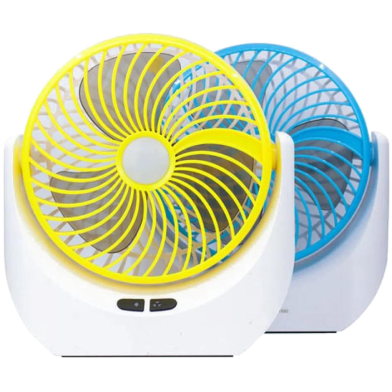 JY Super lithium rechargeable mini table fan with LED light – (JY-1880)