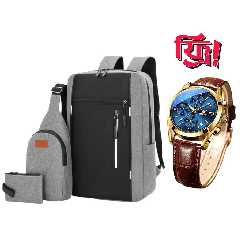 Exclusive 3-in-1 Bag Set with Free Watch! 2
