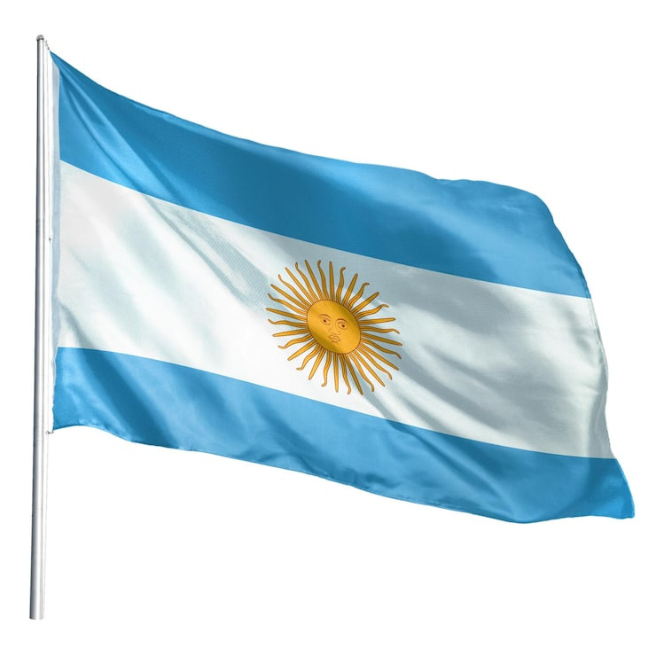 ARGENTINA-(flag)-দৈর্ঘ্য (৫ ফুট) প্রস্থ (৩.০৮ ফুট)