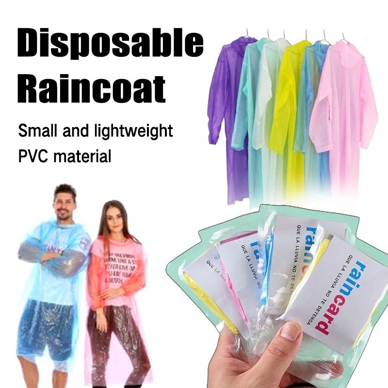 Rain Card, Wallet Rain Coat, Pocket Rain Coat, Rain Coat For Man And Women (10Pcs) 11152