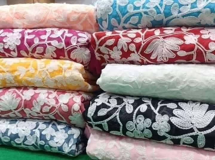 কাশ্মীর আড়ী জর্জেট ফোর পিস