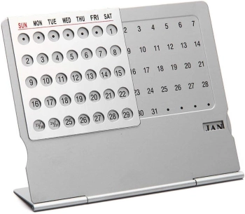 Aluminum Desk calendar