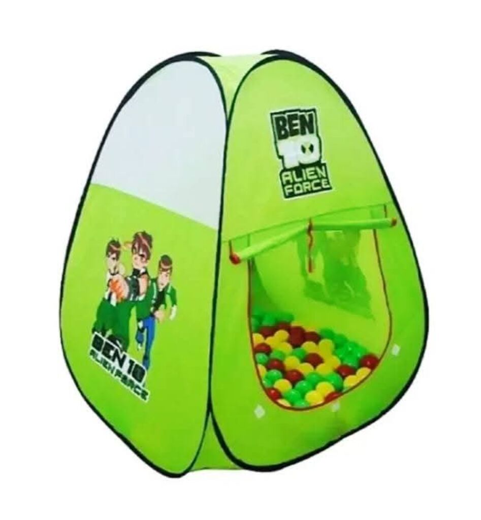 Tent House with 50 Plastic Balls | Foldable Indoor Outdoor Playhouse Tent for Children | Portable Toy Tent-টেন্ট হাউস ৫০টি প্লাস্টিক বলসহ | ফোল্ডেবল ইনডোর-আউটডোর বাচ্চাদের খেলার টেন্ট | পোর্টেবল প্লেহ