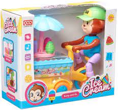 Bump And Go Monkey Ice Cream Toy for Kids 7003